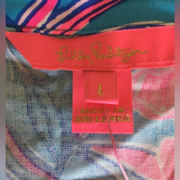 NWT Lilly Pulitzer Luna Bay Tunic in Blue Orchid Oasis Size Large - Picture 8 of 13